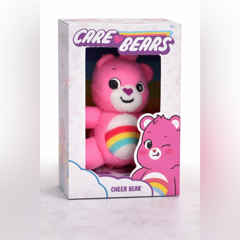 Care Bears Cheer Bear Pink Plush Figure in Box Collectible Toy Basic Fun New